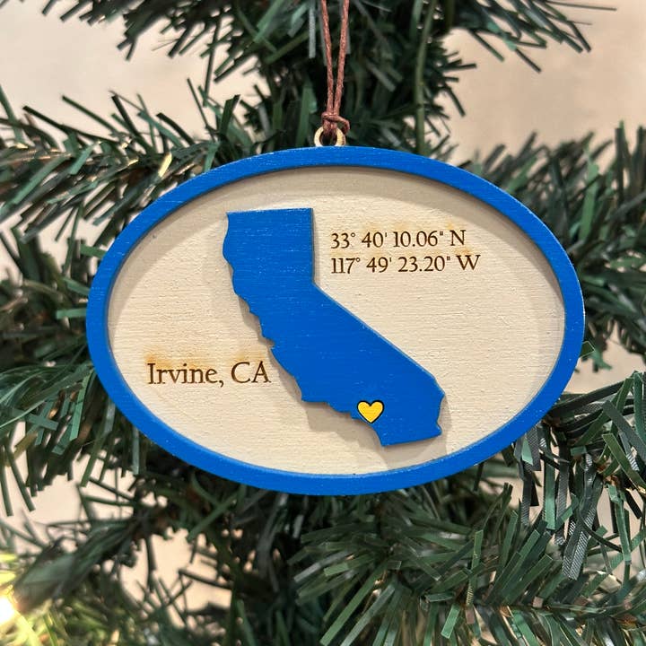 College gift - University of California Irvine Ornament for wholesale by Gifts By Grace