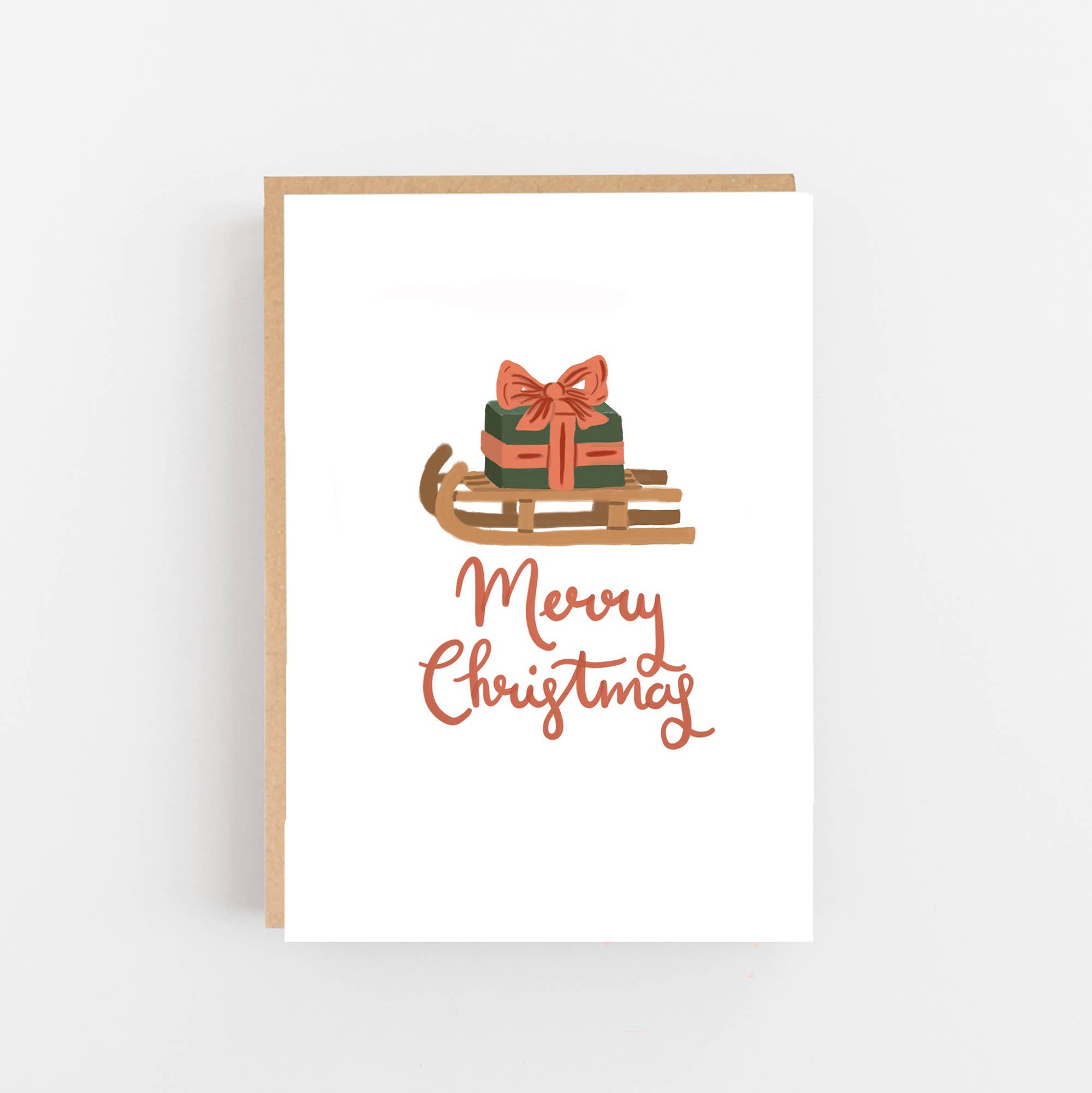 Lomond Paper Co – wholesale Christmas card – Sledge & Present Merry Christmas Card0