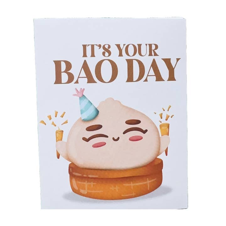 It's Your Bao Day, Birthday Greeting Card for wholesale by DoodlesbyIndy
