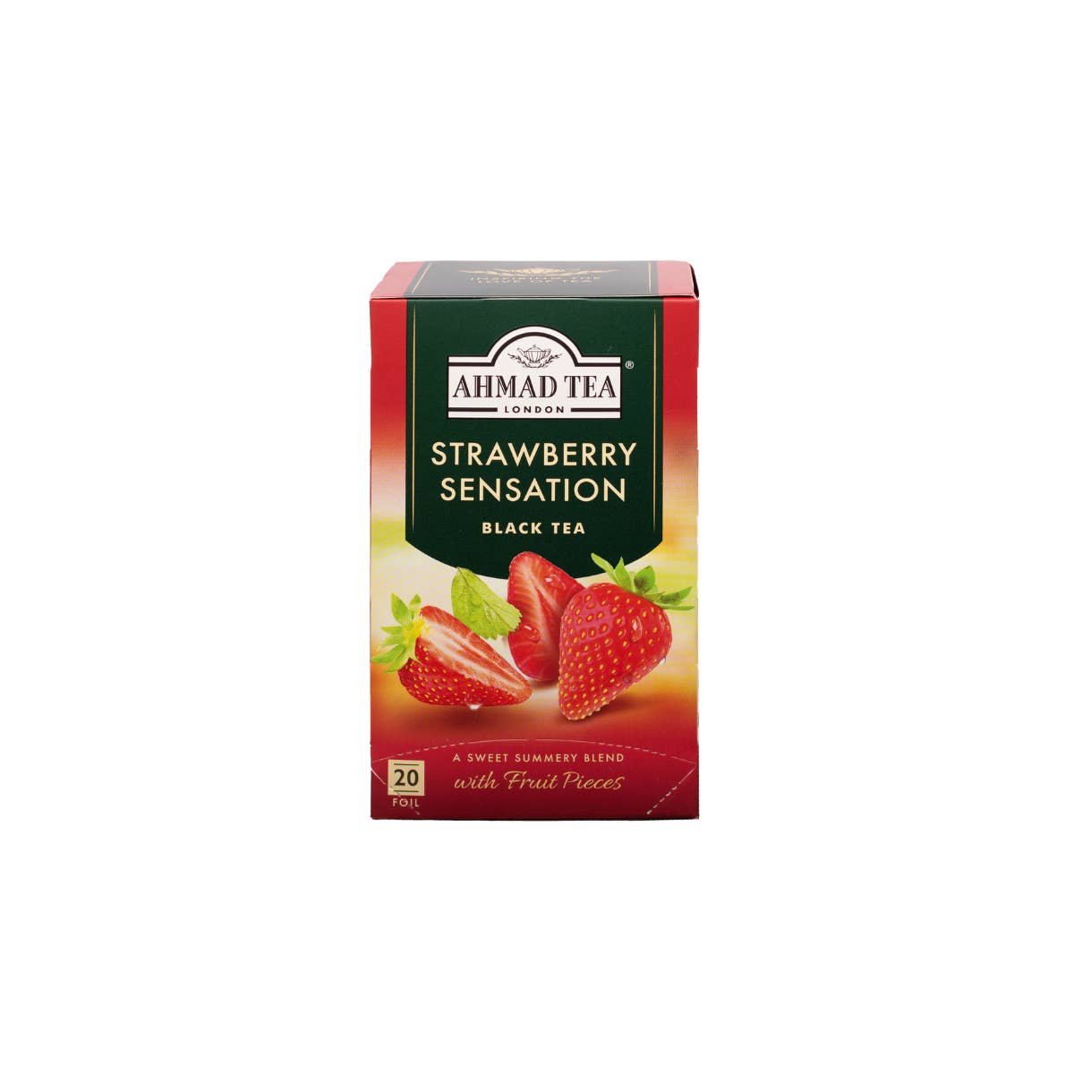 Ahmad Tea - Wholesale Tea Bags - Box of 20 tea bags - Black tea - Strawberry Sensation