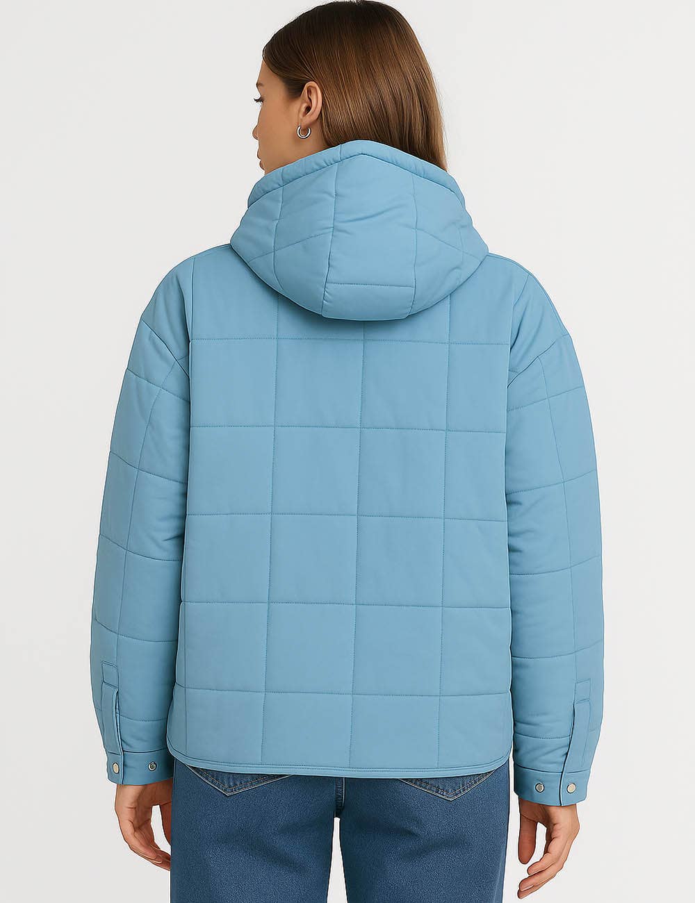 Sweetkama – wholesale Puffer jacket – Women’s – Ladies Button Pullover Hooded Padded Puff Jacket SKT475526