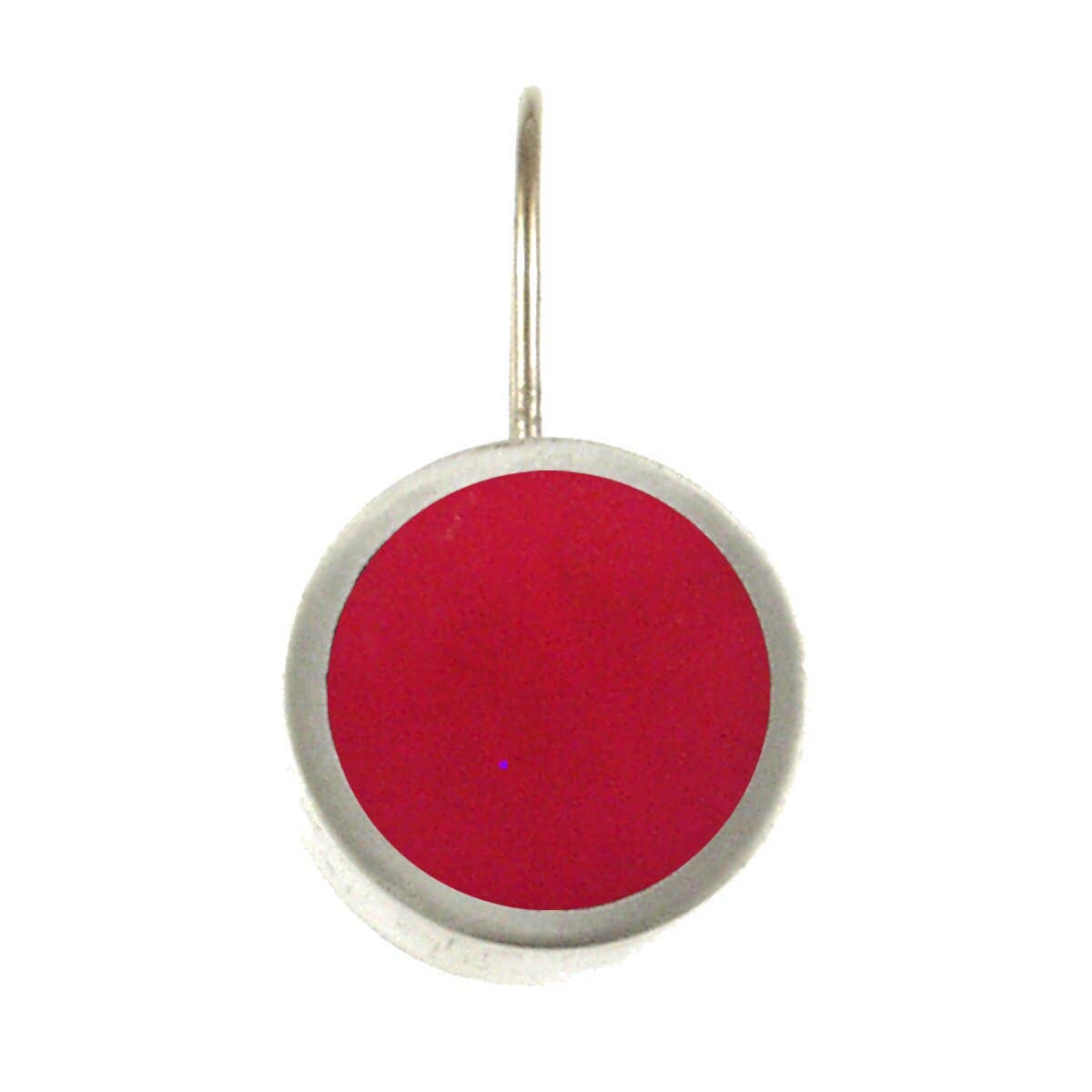 Origin Jewelry - Vente Boucles d'oreilles pendantes - Boucles d'oreilles pendantes en résine et coquillage - Rondes, monture argentée, 0,75"19