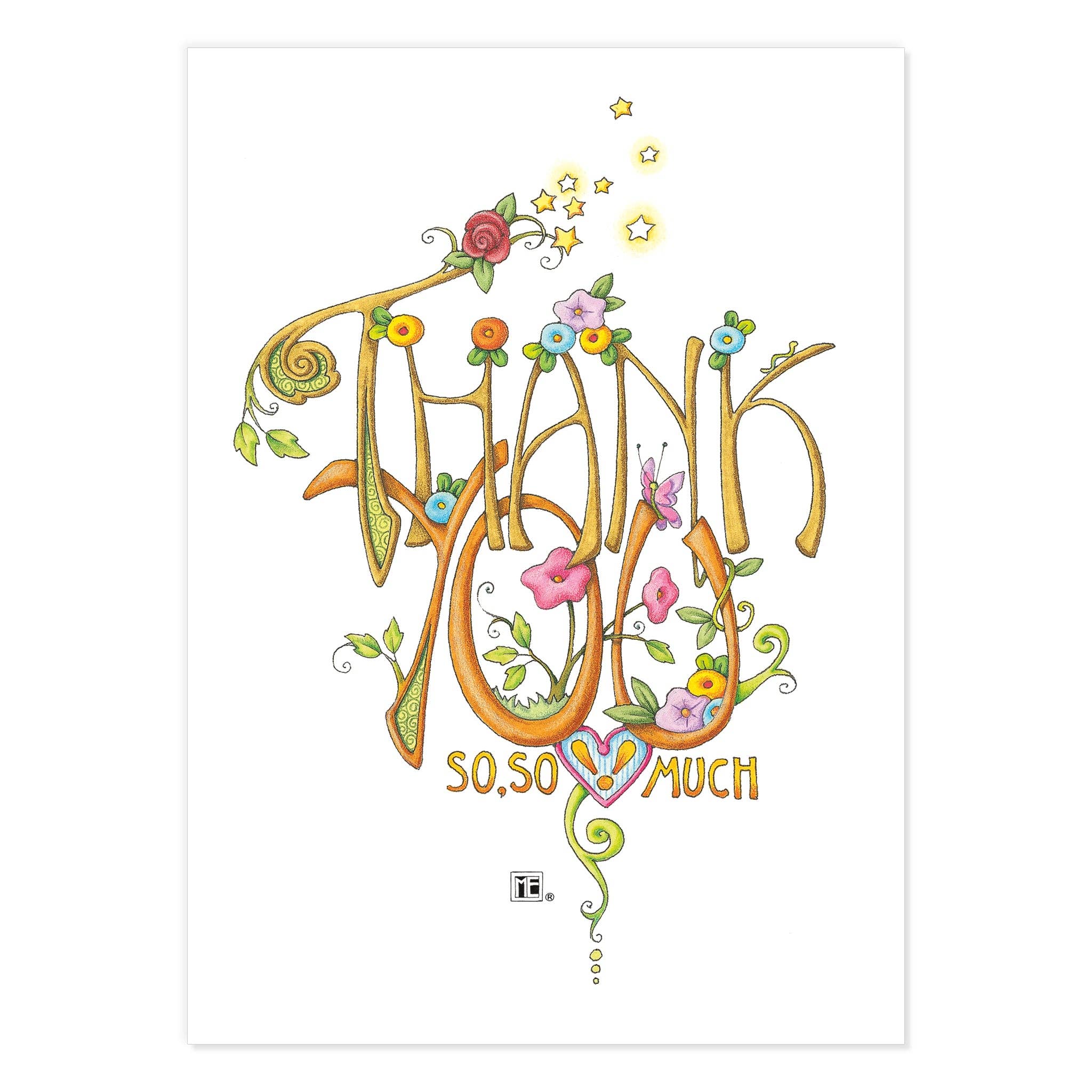 Mary Engelbreit Studios - Wholesale Postcard - Thank You Postcards2