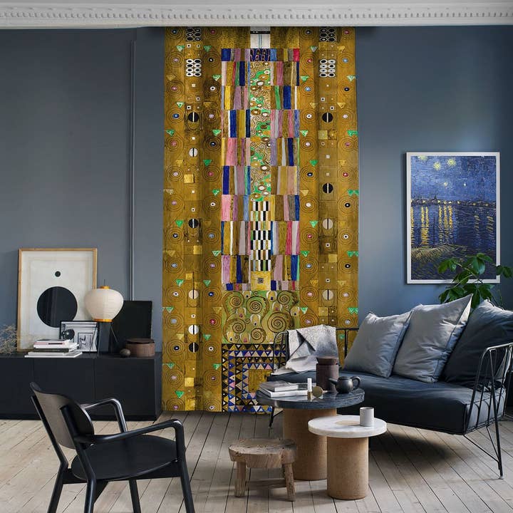 Gustav Klimt-Decorative Panel Curtain Custom Size 1 Panel for wholesale by Bes Home Design