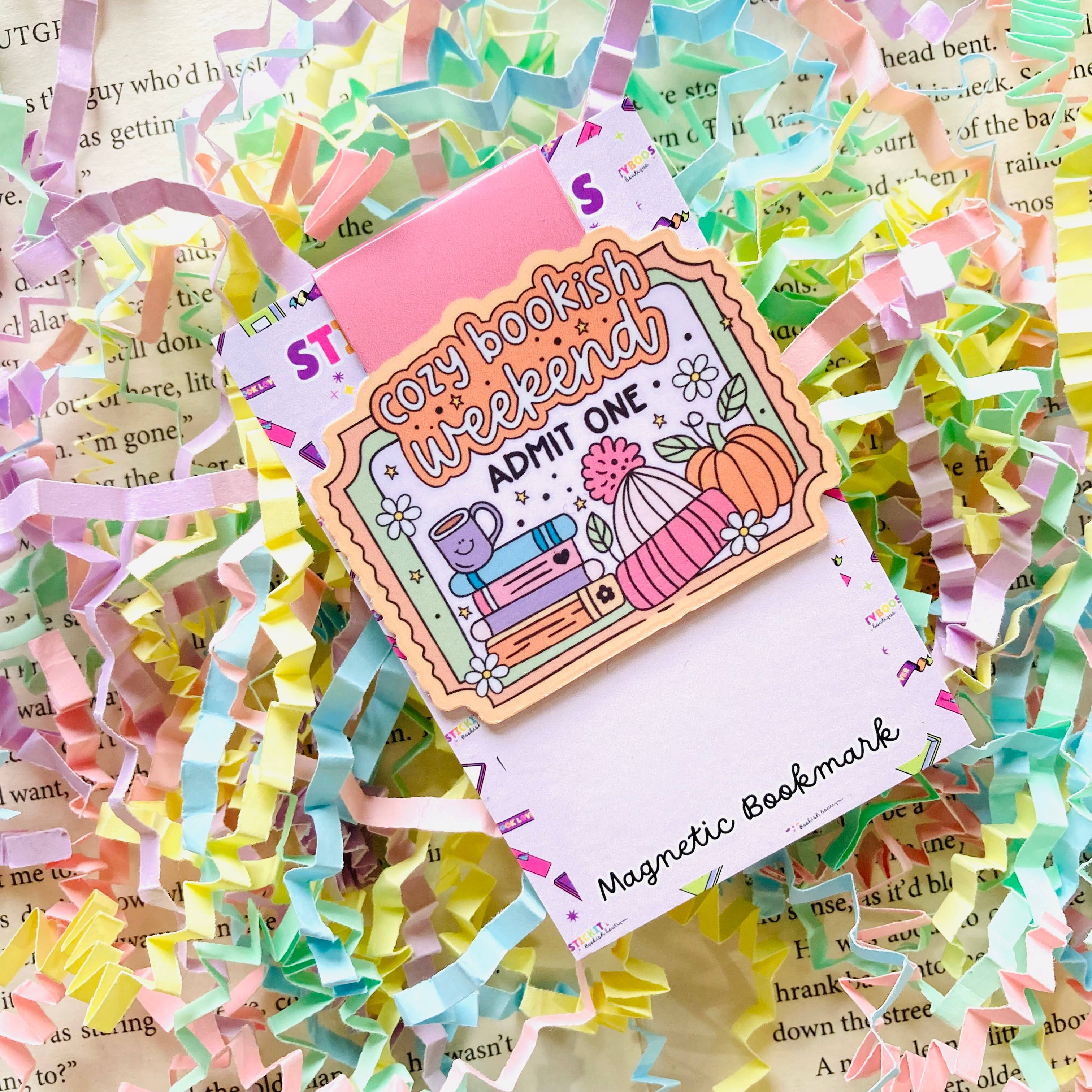Chapter & Ink - Vente Marque-page - Marque-page magnétique Cozy Bookish Weekend1