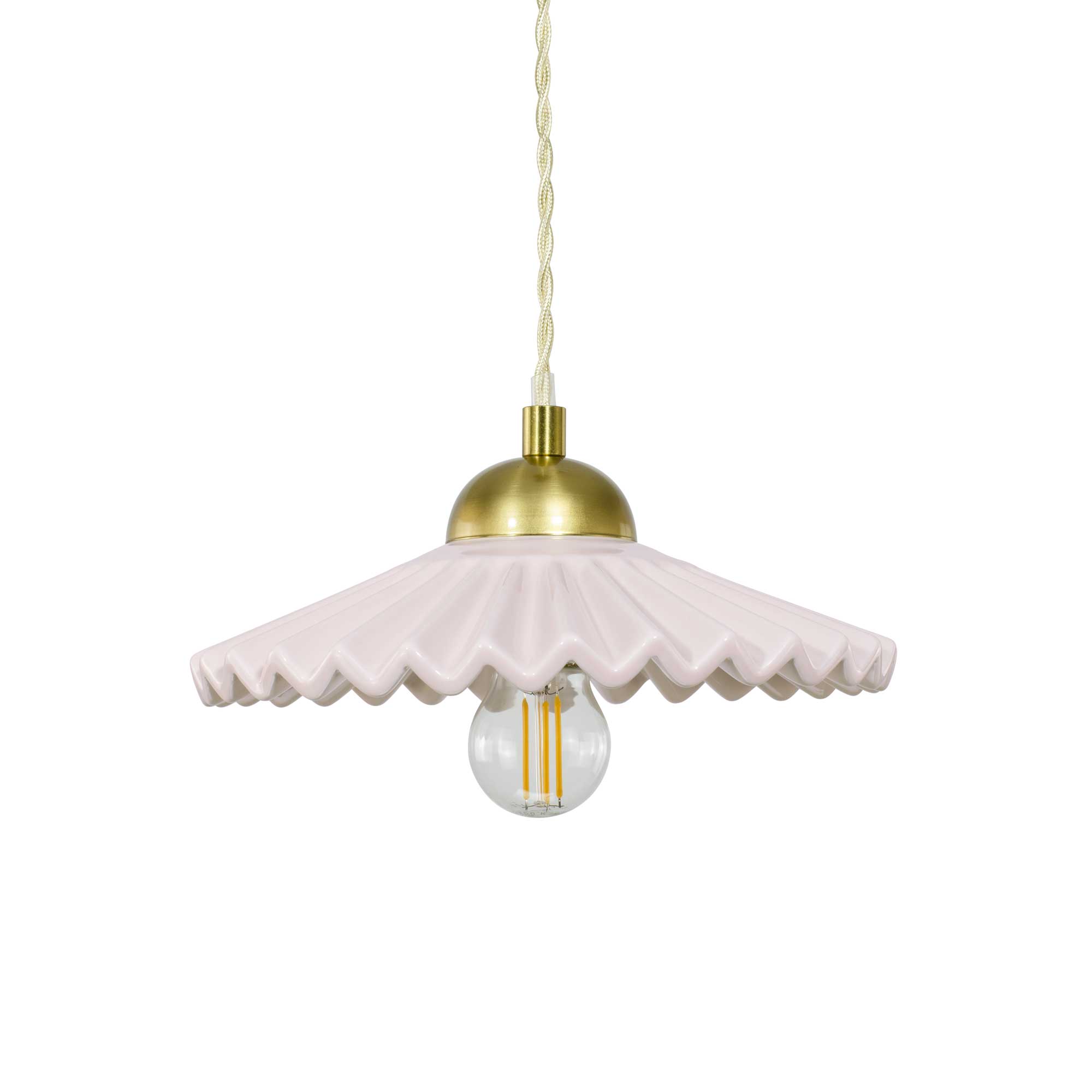 C-Création - Wholesale Chandelier/Hanging Light - Colored ceramic pendant and Babouchka textile cord9