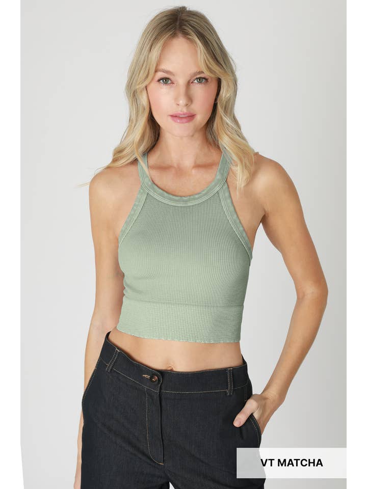 NIKIBIKI - Wholesale Knit Top - Women's - NS8307- Vintage High Neck Crop Top19