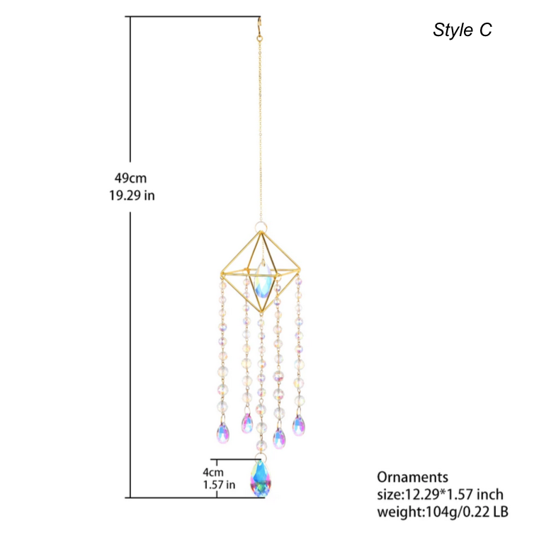 Crystolver (We Cover All Import Fees) - Wholesale Suncatcher - Chandelier Crystal Prism Suncatcher Decor8