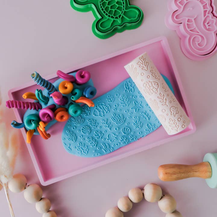 Play Sense - Wholesale Toy set – Kids - Eco Textured Roller | Ocean Life1