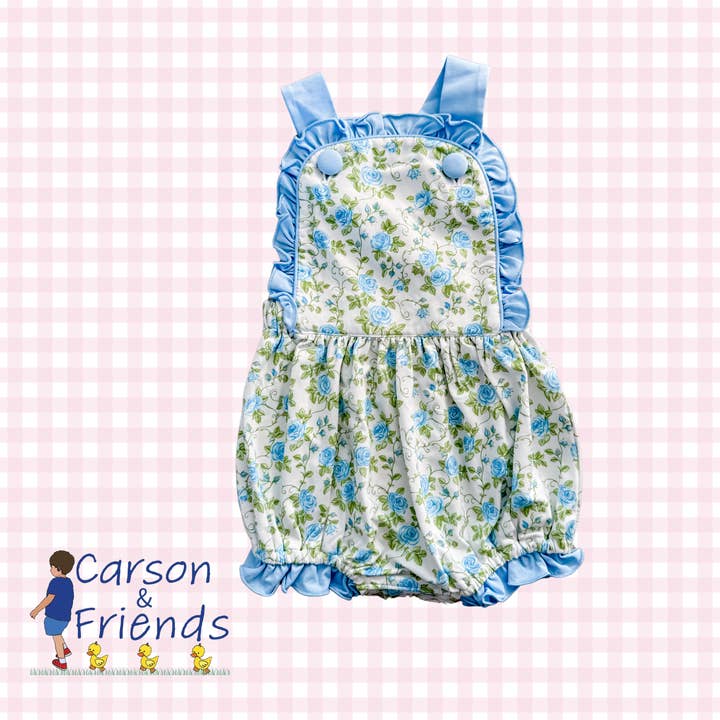 Carson and Friends Blue Roses Bubble for wholesale by Carson & Friends