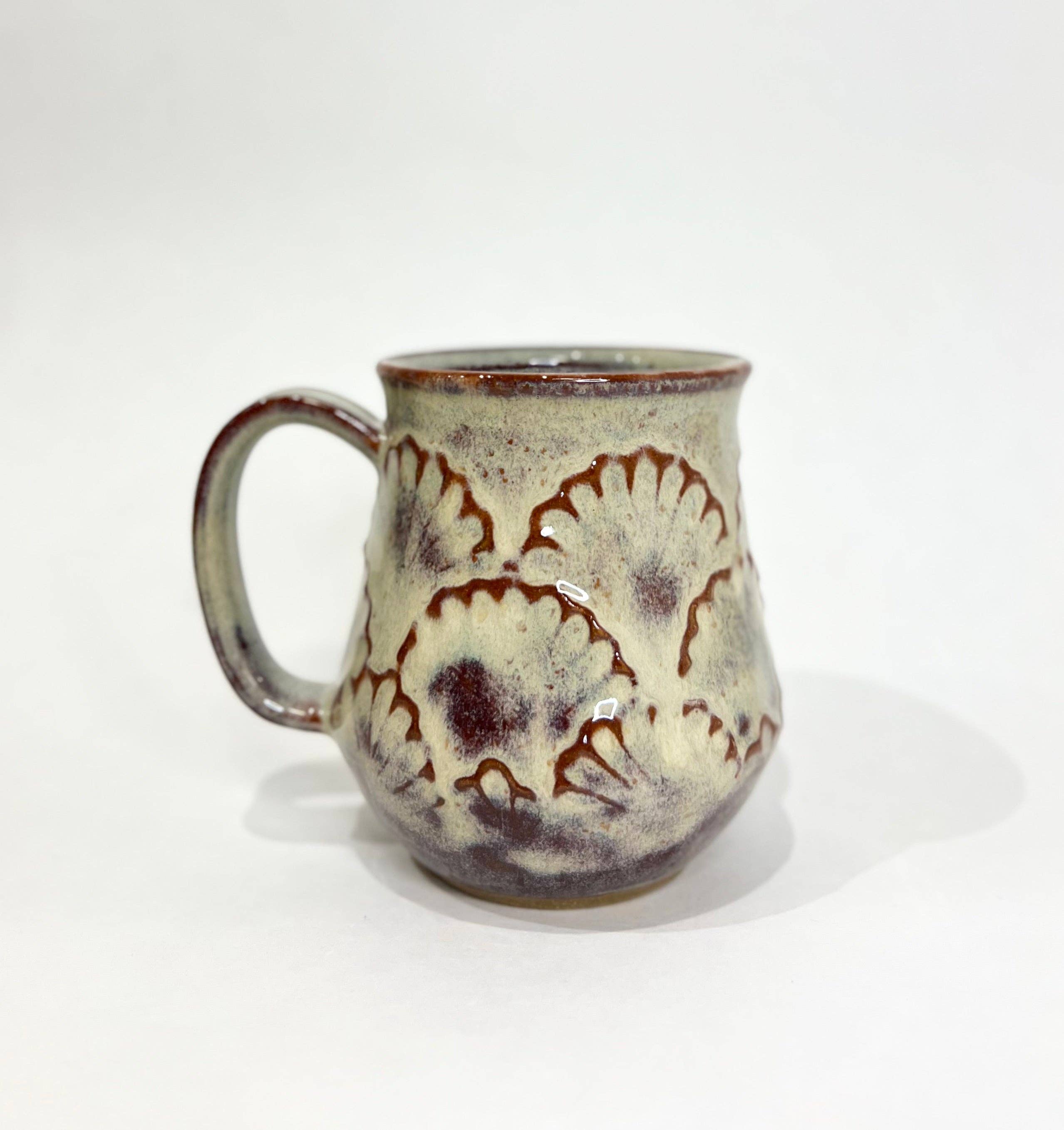 KF Stoneware - Venta al por mayor Taza - Taza de cerámica artesanal con borde festoneado - 530 ml8