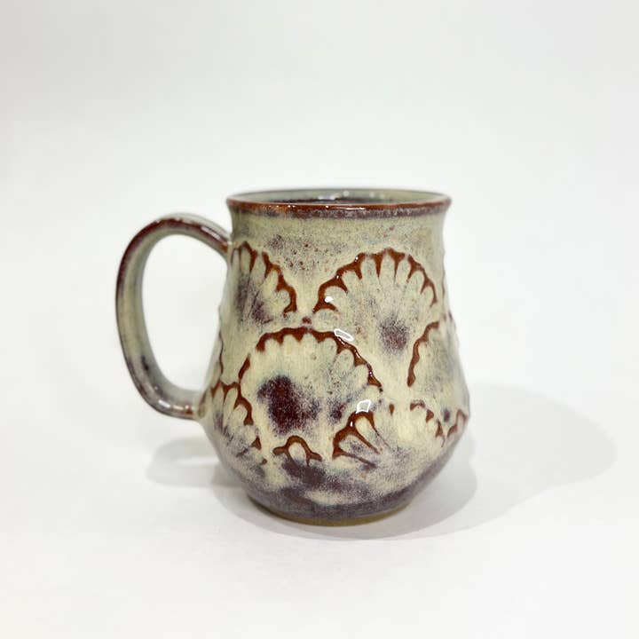 KF Stoneware - Venta al por mayor Taza - Taza de cerámica artesanal con borde festoneado - 530 ml8