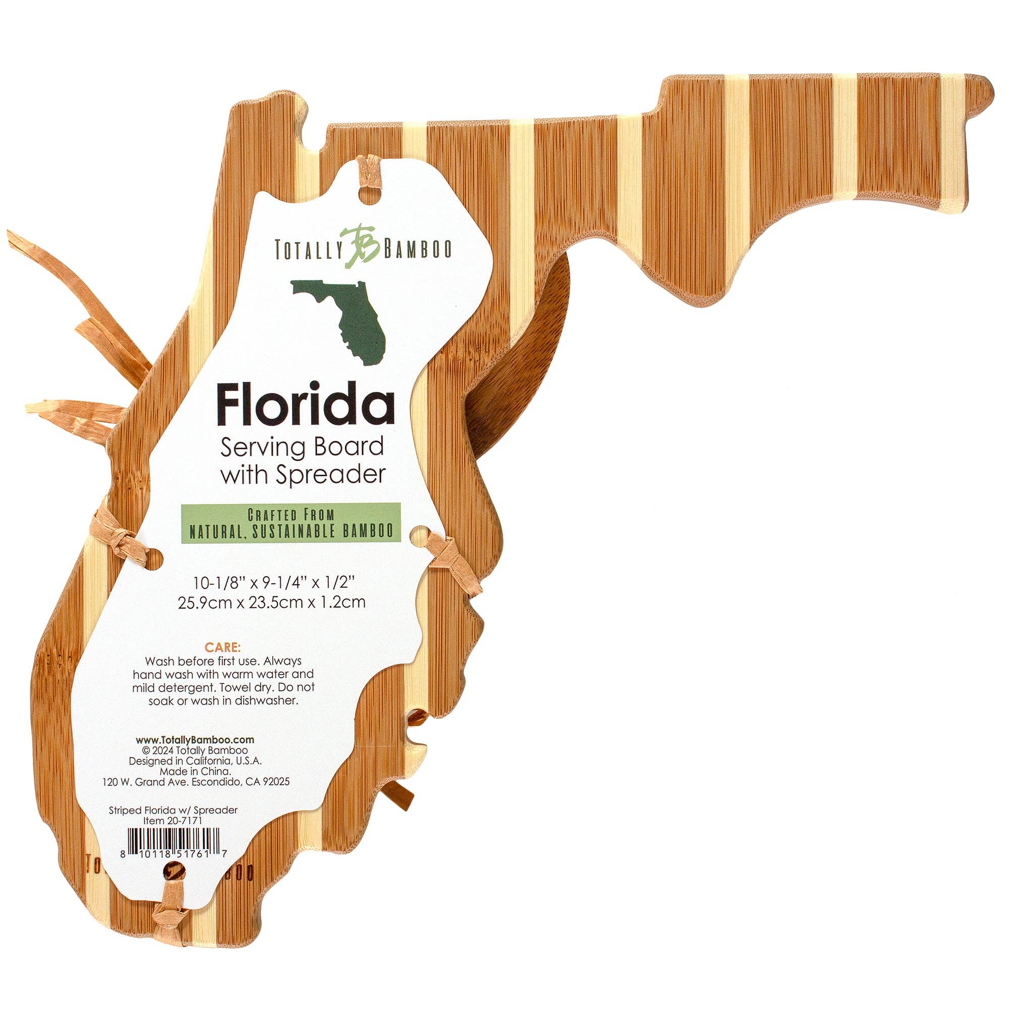 Totally Bamboo - Wholesale Cheese Spreader - Florida Shaped Charcuterie Board & Cheese Spreader Knife Set5