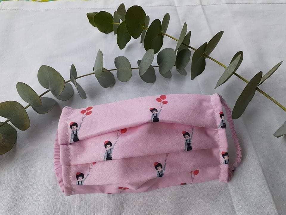 Kidiwi handmade - Venta al por mayor Mascarilla facial protectora - Mascarilla de tela lavable 100% algodón orgánico - 7€/unidad o 20€/lote de 34