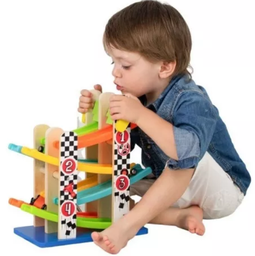 ACOOL TOY - Wholesale Wood Toy - Kids - AC6653  Ramp Race / AC6694 Roller Coaster (Double Ramp Race)2