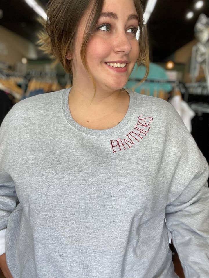 Adelle Linen - Wholesale Sweatshirt - Women's - Embroidery Mascot Sweatshirt2