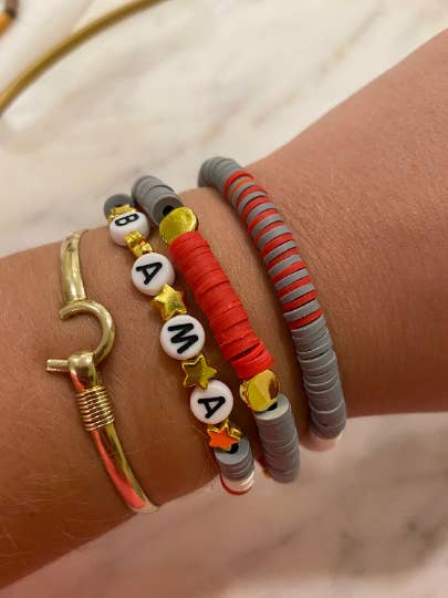 Braccialetto Alabama Football, Bama Football, Roll Tide per la vendita all'ingrosso da parte di Julie Anna J Designs