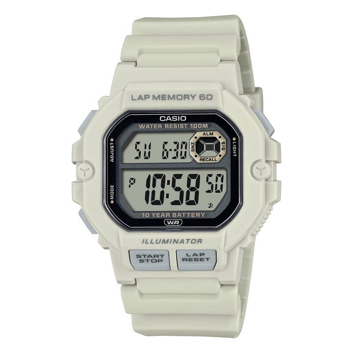 Casio MenÕs Beige Digital Sport Watch with Grey Dial - WS-1400H-8AVCF for wholesale by Auction Clearance