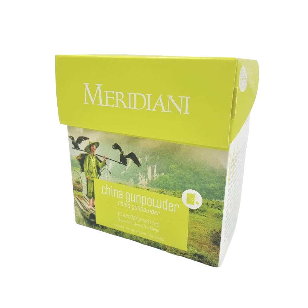 pirotta srl - Wholesale Tea Bags - E42 | The Verde Cina Gunpowder Meridiani Pack 15 filters0
