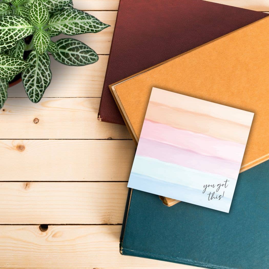 Post-it® Notes Design Series - Wholesale Sticky Notes - You Got This Post-it® Note Pad –4x4 –watercolor sticky notes3