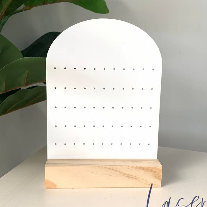 Espositore per orecchini ad arco per la vendita all'ingrosso da parte di Laser Blanks