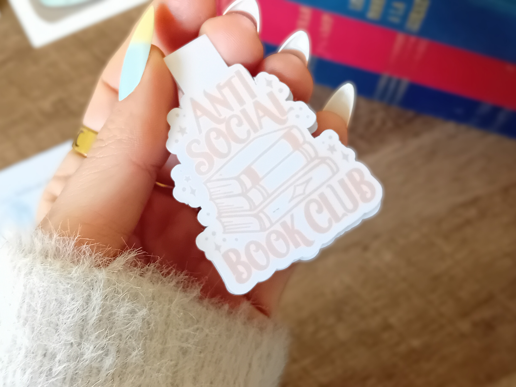 La baleine qui embosse - Wholesale Bookmark - Magnetic Bookmark - Anti Social Book Club4