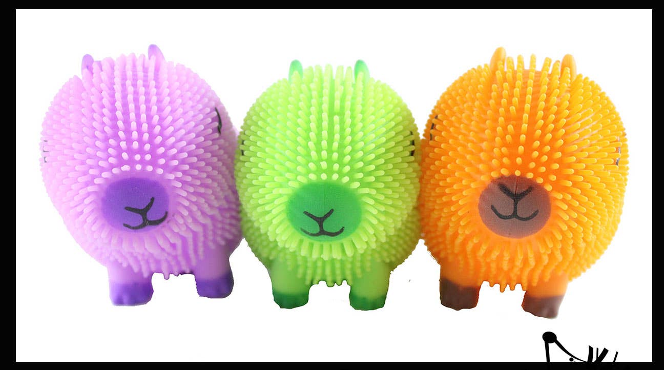 Curious Minds Toys – wholesale Mjuk leksak - Barn och baby – 1 Capybara Puffer luftfyllda pressspänningsbollar - stora R6