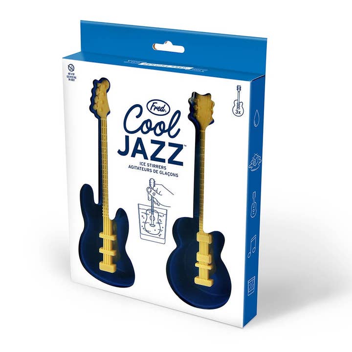 Fred & Friends - Wholesale Drink Stirrer - Cool Jazz - Guitar Ice Stirrers
