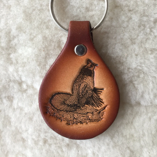 Lindy Leather - Wholesale Keychain - Unisex - Handmade Leather Wildlife Keychain - Hunting Fishing14