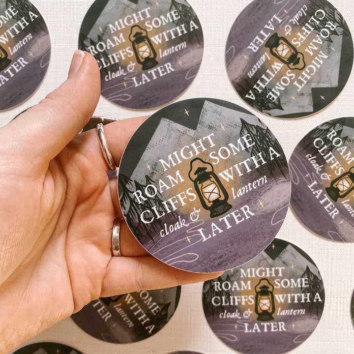 Lantern Print Co. - Wholesale Sticker - Vinyl Sticker: Cloak and Lantern - 3" Matte finish2