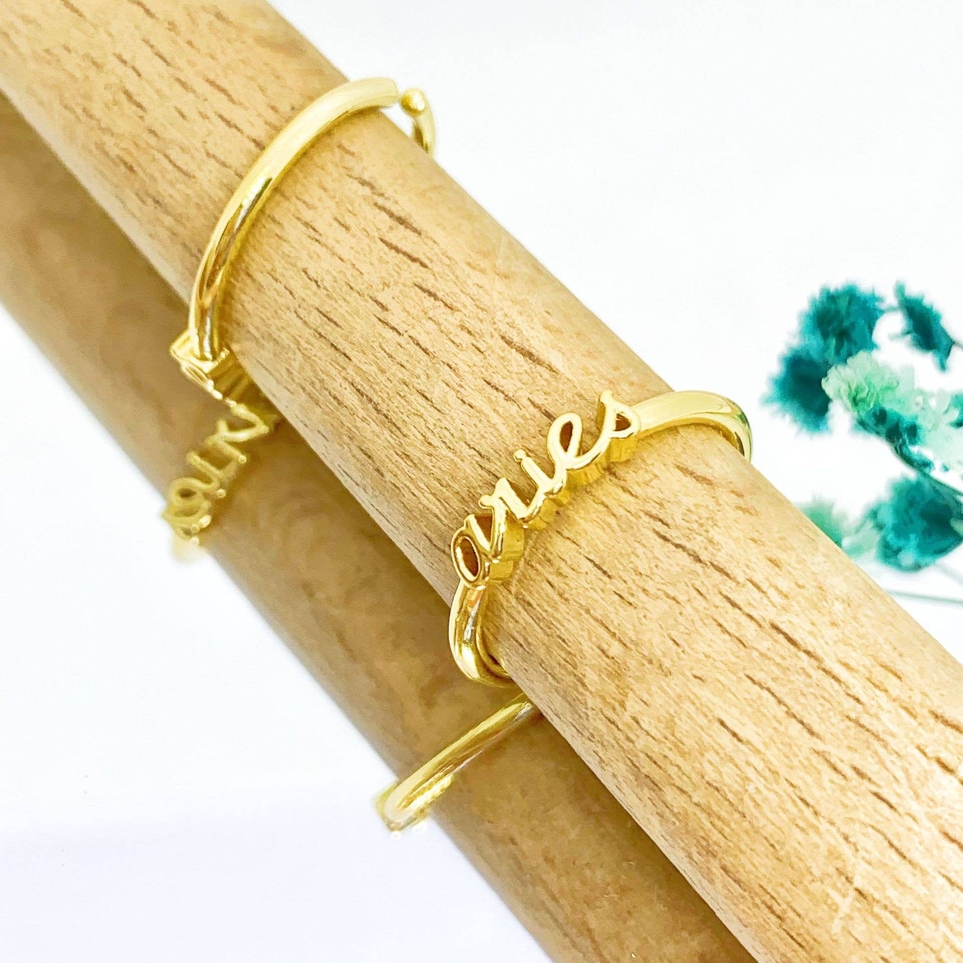 Gypsy Soul - Wholesale Band/Stacked Ring - Zodiac Gold Rings - 24 Pcs13