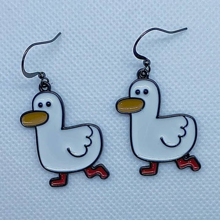 Silly Goose oorbellen voor wholesale door Trinkerbell Jewelry