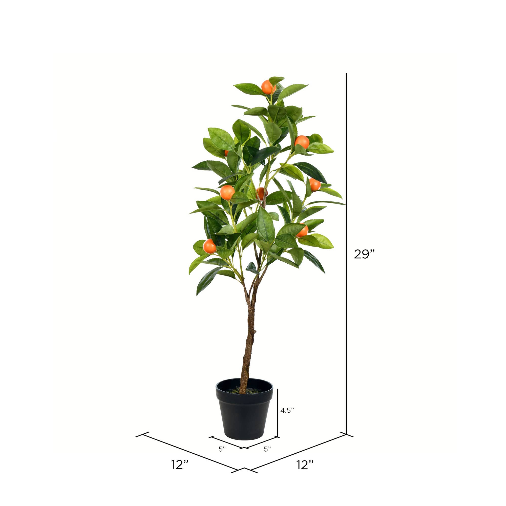 Green Vickerman 29" Artificial Potted Orange Tree. for wholesale on Faire1