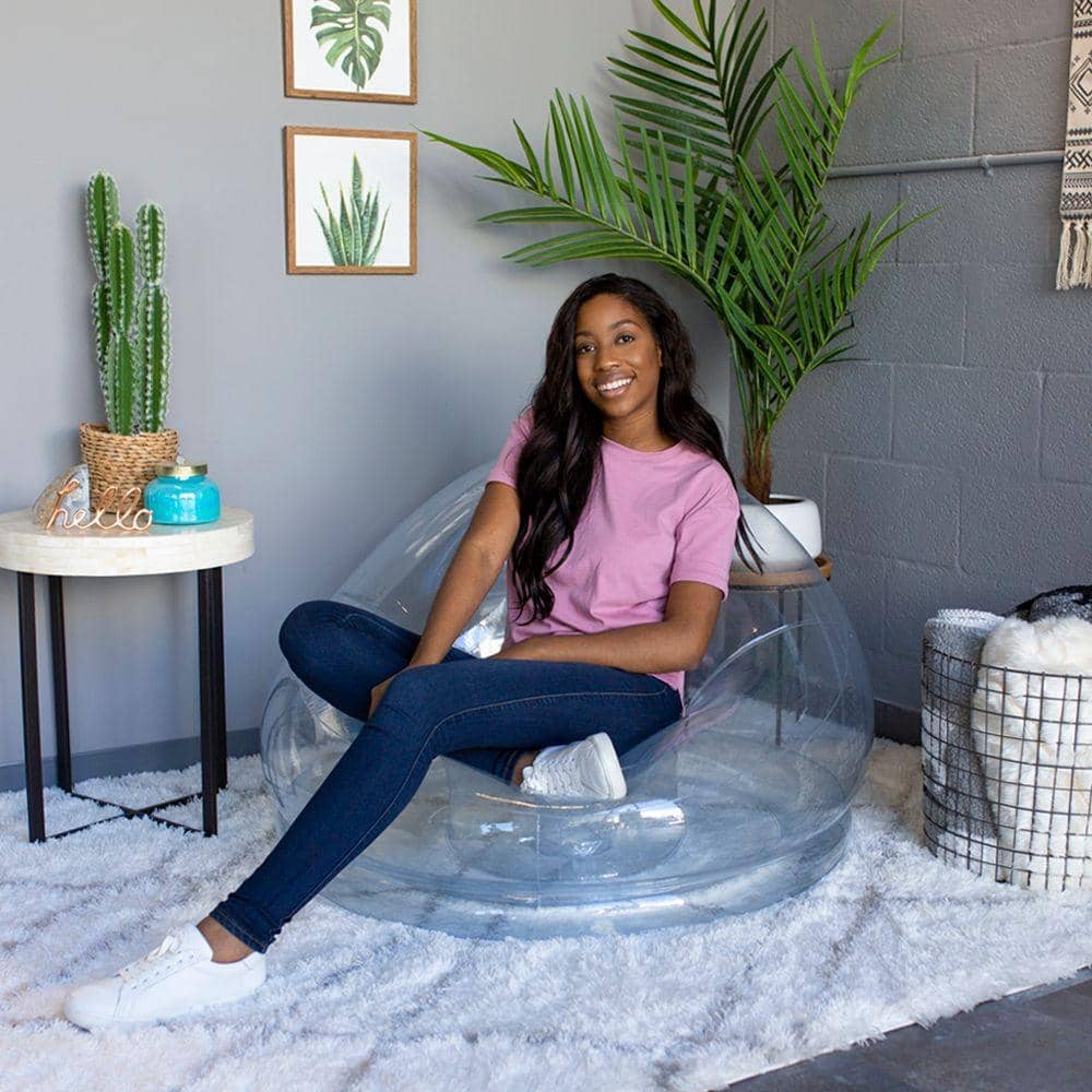 PoolCandy – wholesale Chair – AirCandy Inflatable Chair - Clear1