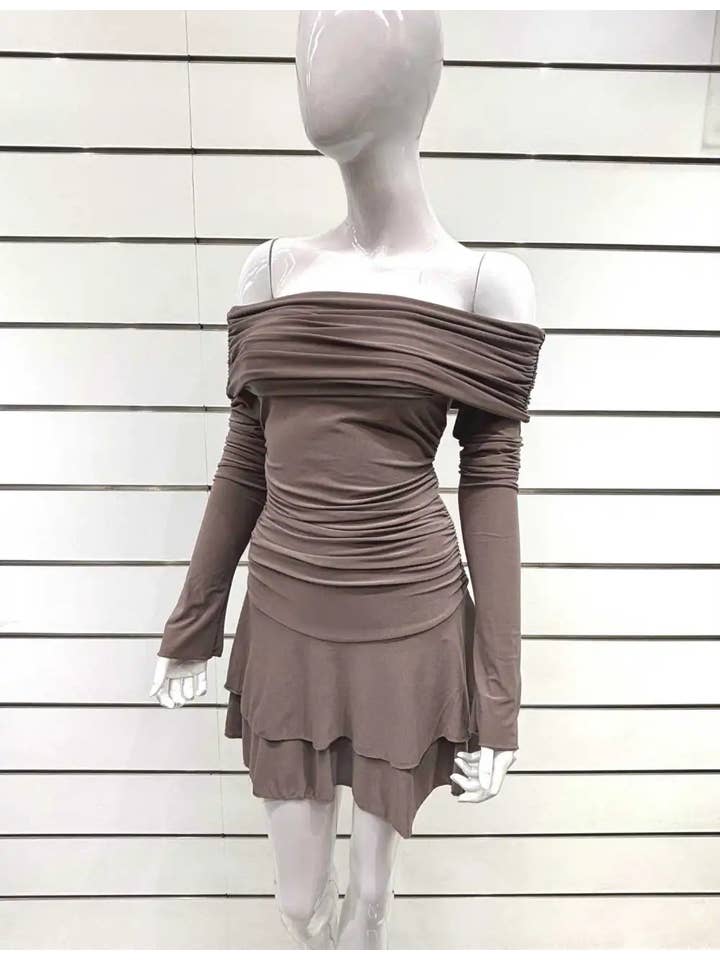 Chilli Girl Collection - Wholesale Dress - Women's - Bandeau style elastic mini dress