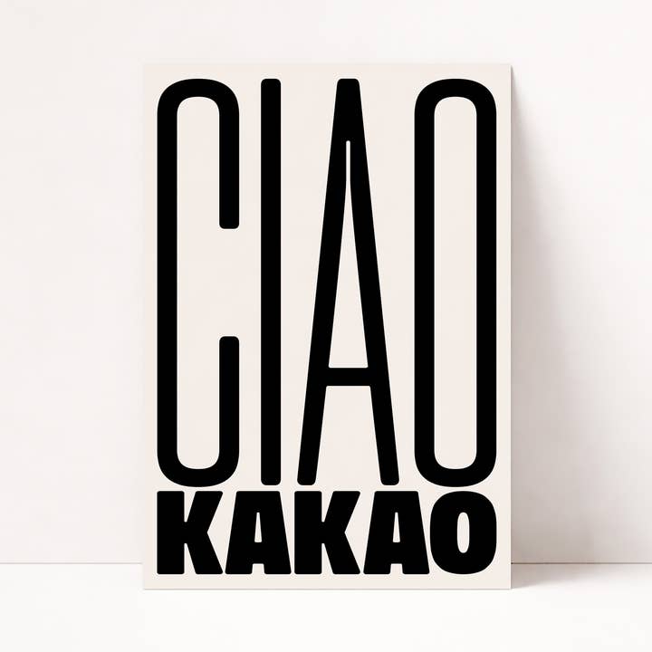 CIAO KAKAO AFFISCH för wholesale av PurePeach Studio