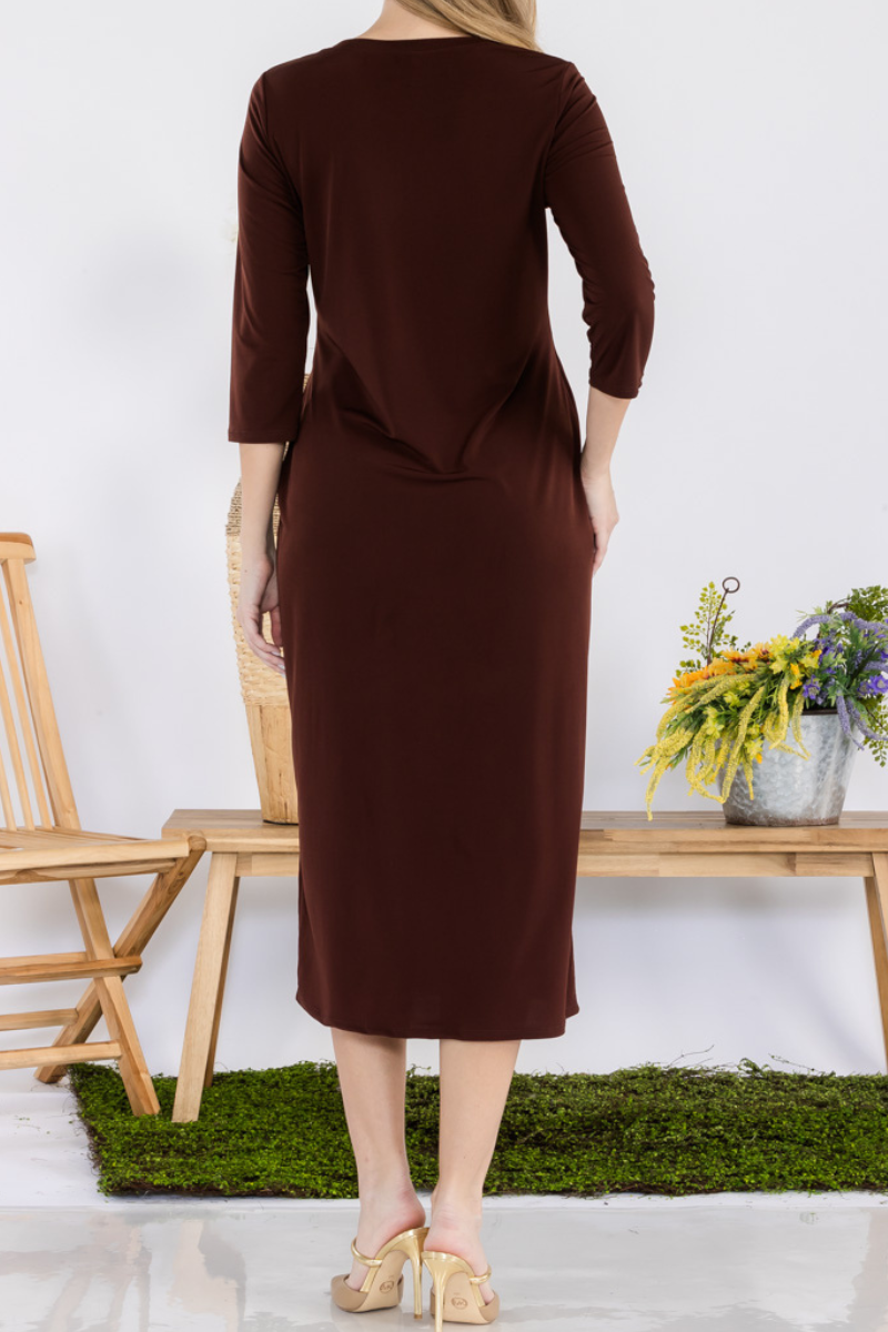 Celeste Clothing - Vente Robe – femme - ROBE À SUPERPOSER CLASSIQUE AVEC POCHES -CD438753