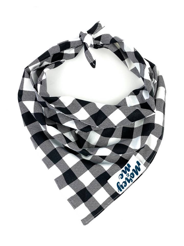 Buffalo Check Dog Bandana for wholesale by Morey and Me