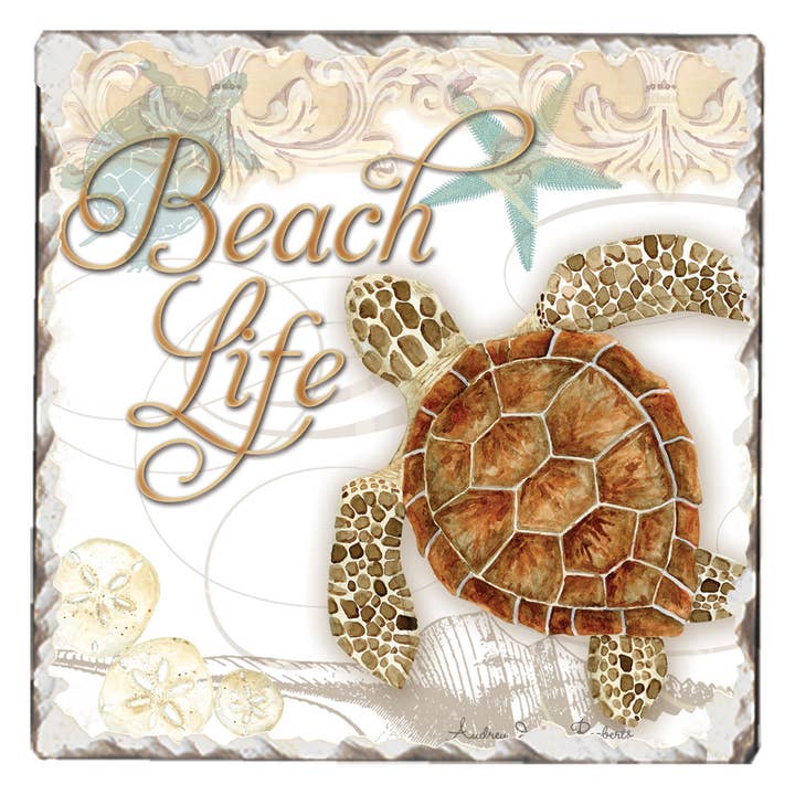 CounterArt/Highland Home/Thirstystone/CoasterStone - Wholesale Retailer Display - Home & Living - Beach Vibes Pre-Pack Single Coaster Display
