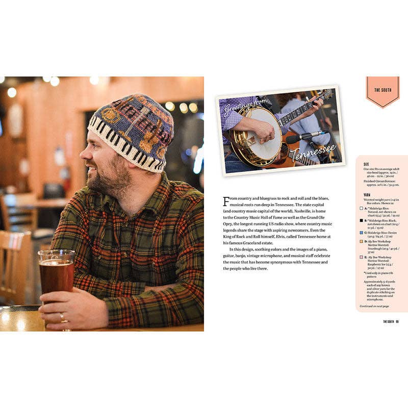 Insight Editions - #1 Pop Culture Publisher - Wholesale Crafts, Hobbies & DIY Book - Knitting the U.S.A. - 50 Beanies From 50 States (NEW!)2