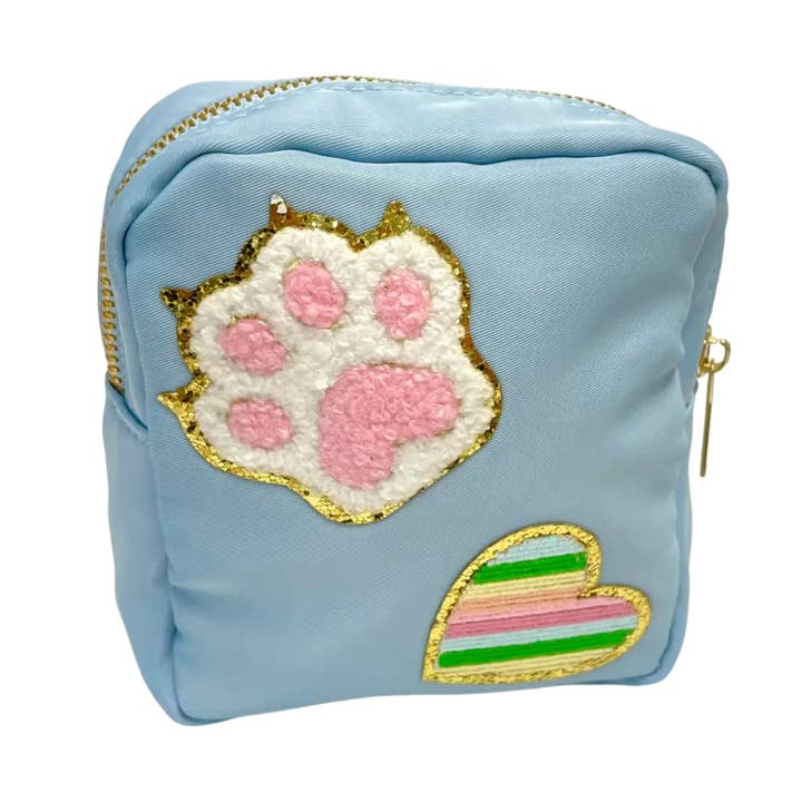 SALDOS - Bolsa de Pata e Coração com Remendos de Chenille por atacado de Properly Improper