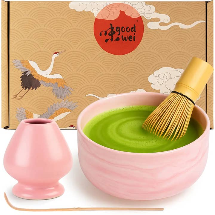 Set Matcha "Pinku" 80 con supporto per la vendita all'ingrosso da parte di good wei