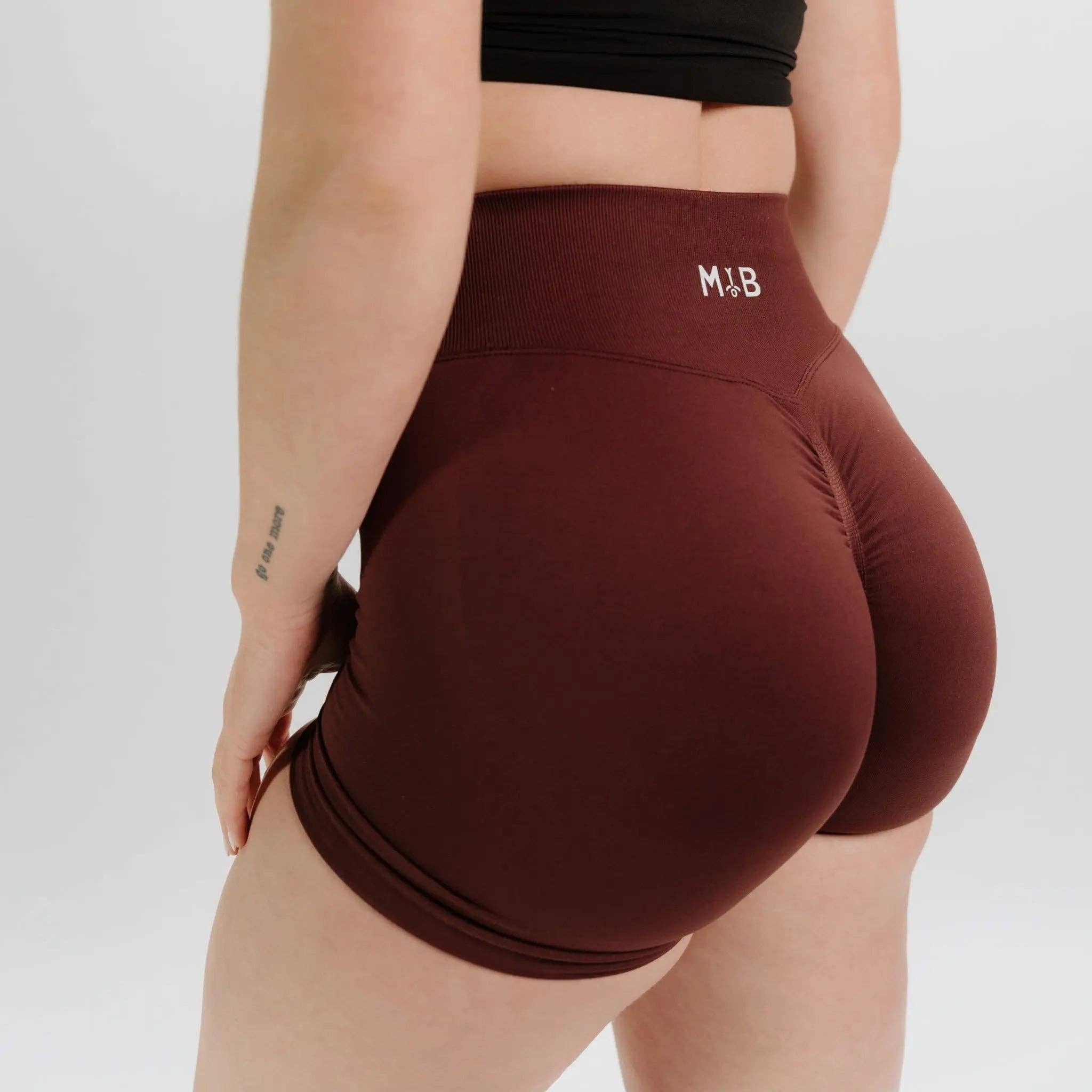 MYB Apparel - Wholesale Athletic Shorts - Women's - SYNERGY SCRUNCH SHORTS 4.5"15