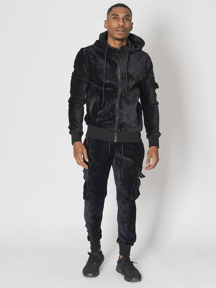 Zayne Paris - Wholesale Trainingspak - Heren - Corduroy sweatshirt en joggingbroek - TX722-10
