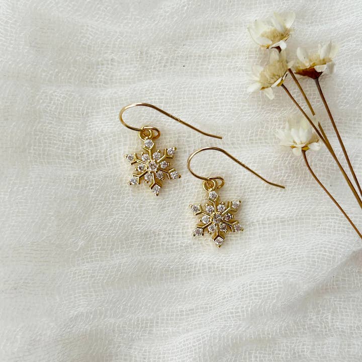 Gold Filled Snowflake Dangles for wholesale by KARA | TOZER