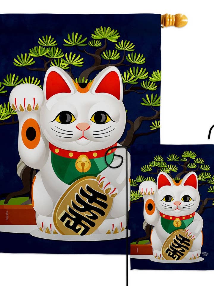 Fortune Cat Interests Orientalisches Deko-Flagge für den Großhandel von Two Group Flag Co