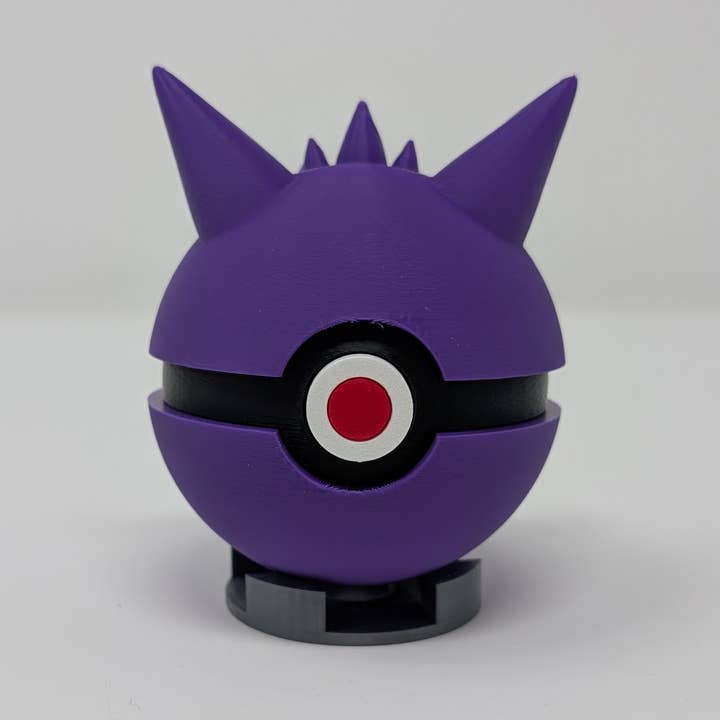 Gengar Style Pokeball for wholesale by Giant Turtle Creations
