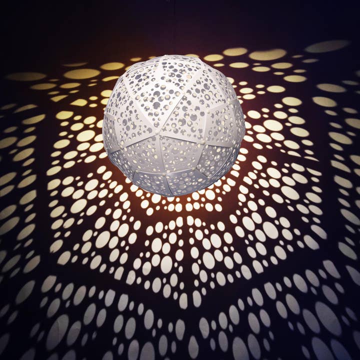 FlowerHouse - Wholesale Outdoor/Lawn Light - 18in Solar Pendant Light - Bubble White2