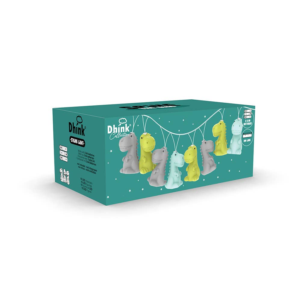 Oli Olsen – wholesale Night light – Child & baby – Dhink String Lights Mixed Jurassic Dino3