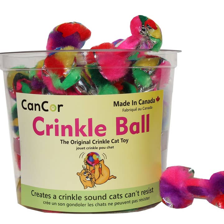 Crinkle DumbBell 36/Container for wholesale by CanCor Innovations Inc.